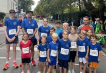 TSG Flonheim Leichtathletik beim Stadtlauf in Bingen
